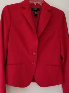 Bright Red Suit Blazer